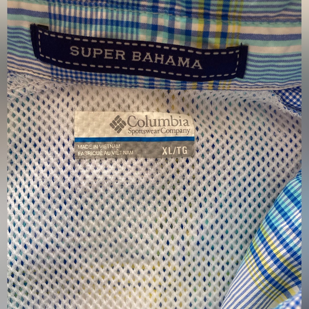 Columbia PFG Super Bahama Long Sleeve Women XL Fishing Shirt MultiColored Plaid - Picture 5 of 16
